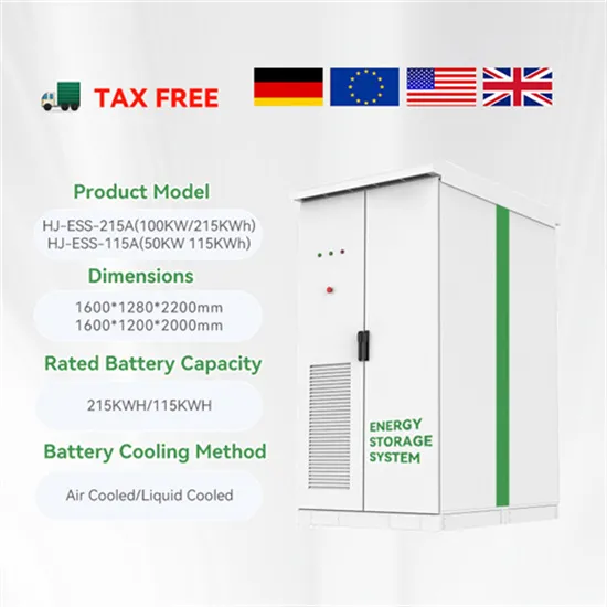 Lithium battery energy storage container solution